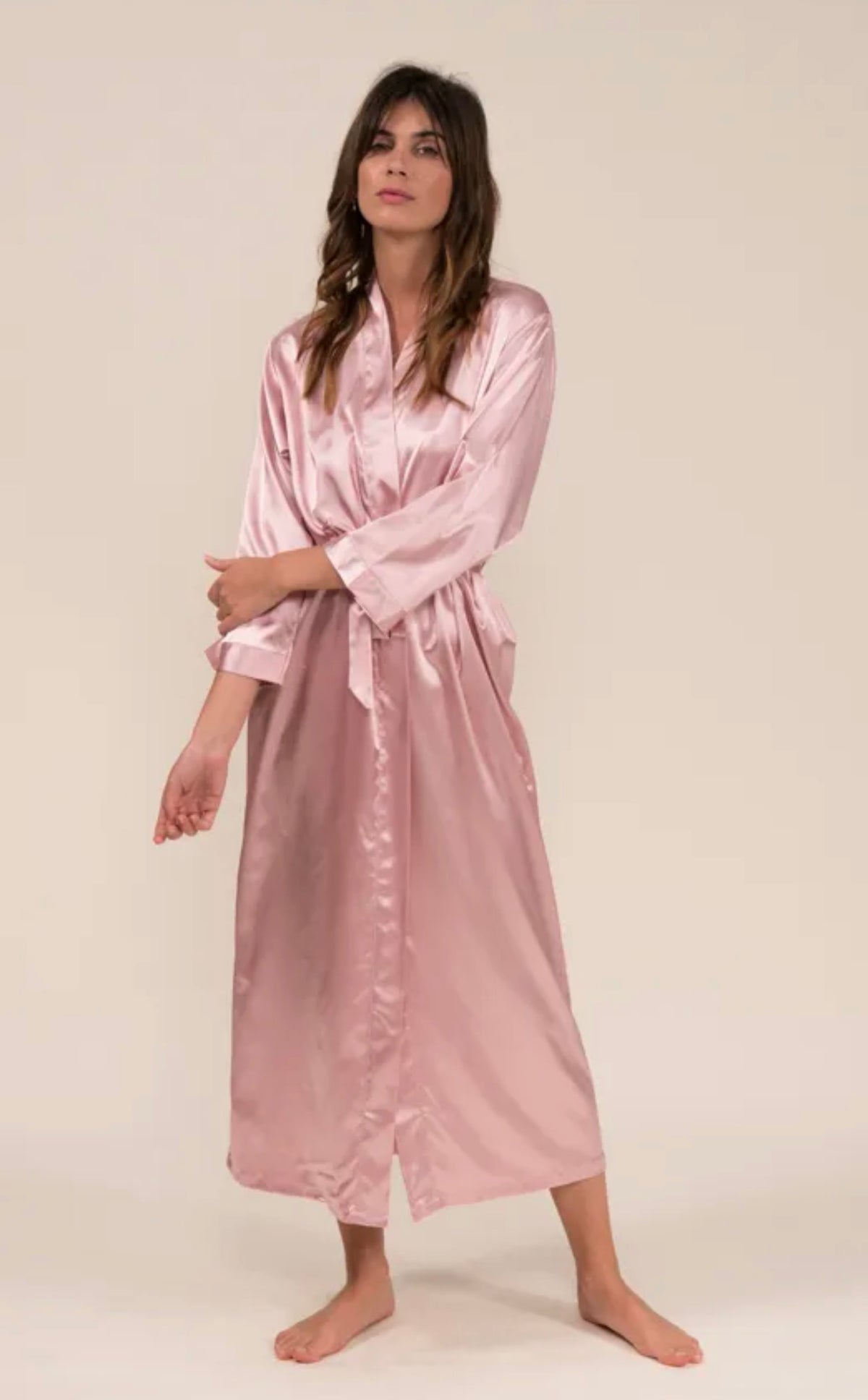 PACK DE 6 PEIGNOIR LONG ROSE
