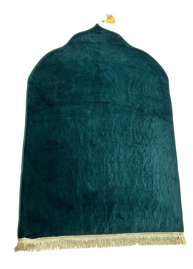 TAPIS DÔMES VELOURS UNI EPAIS VERT EMERAUDE