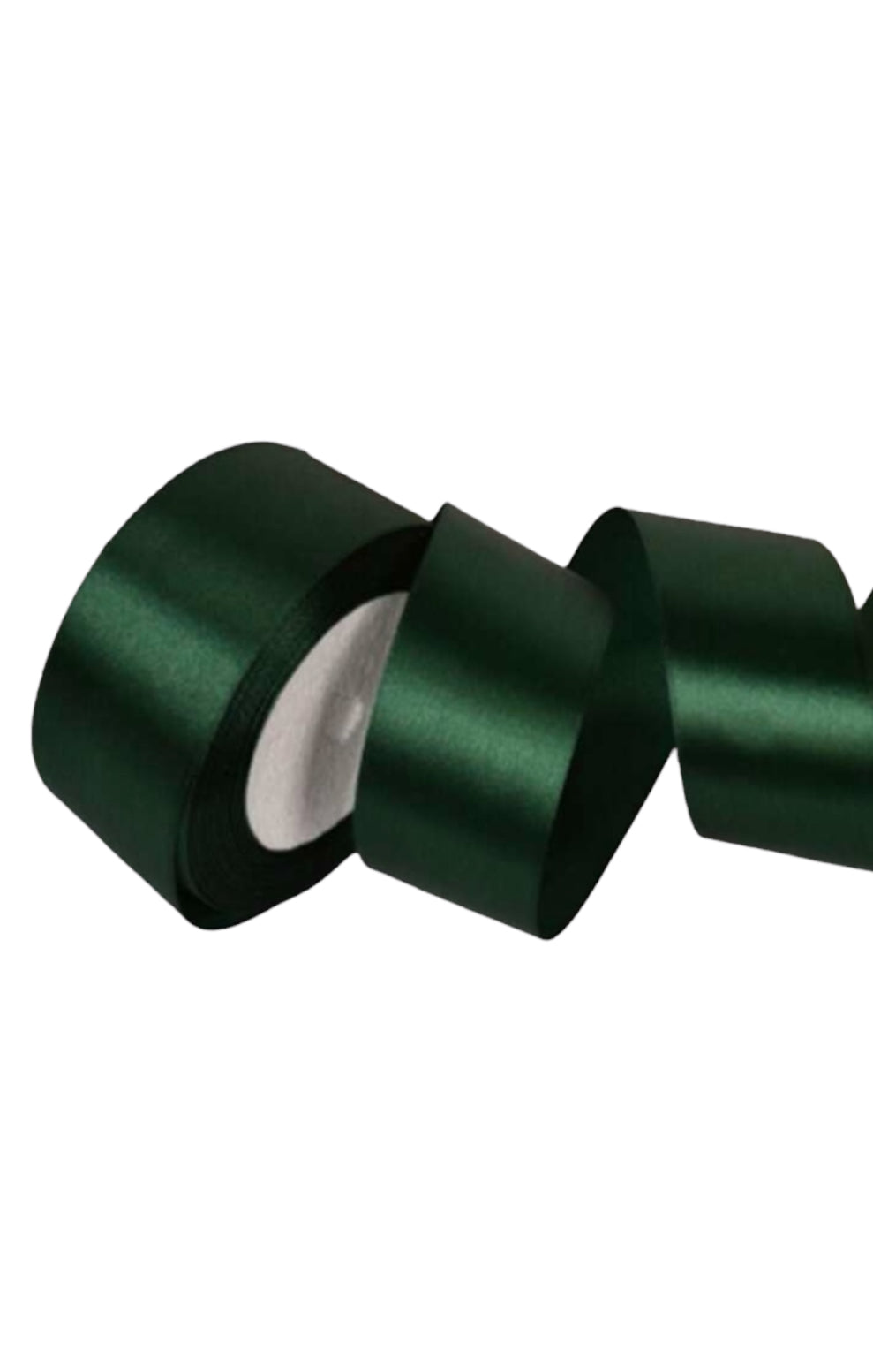 RUBAN SATIN VERT EMERAUDE