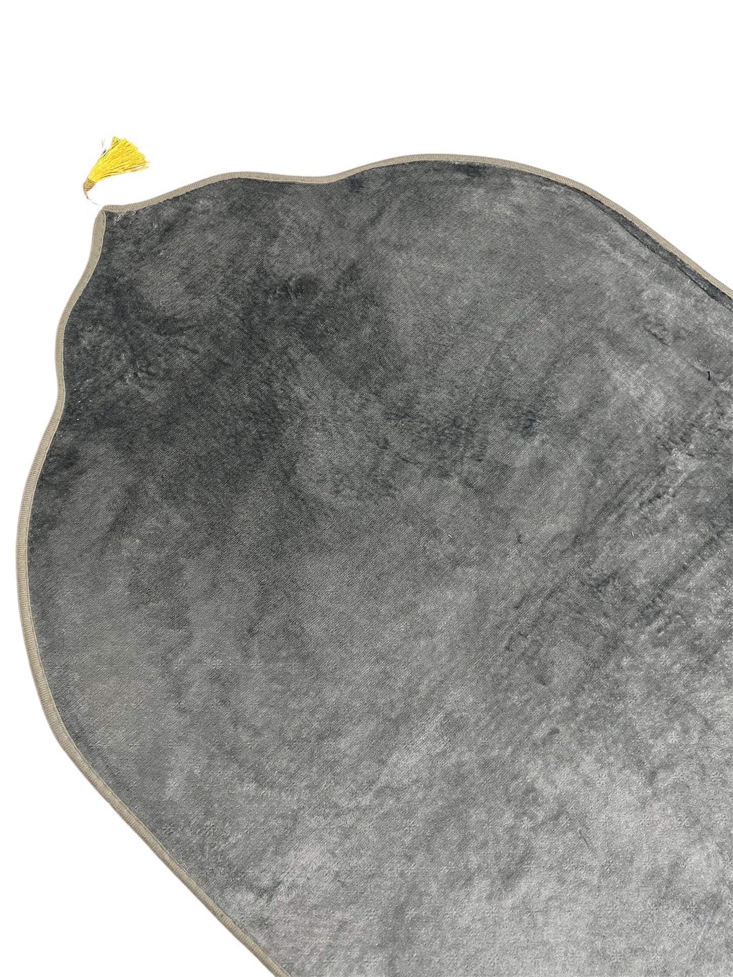 TAPIS DÔMES VELOURS UNI EPAIS GRIS