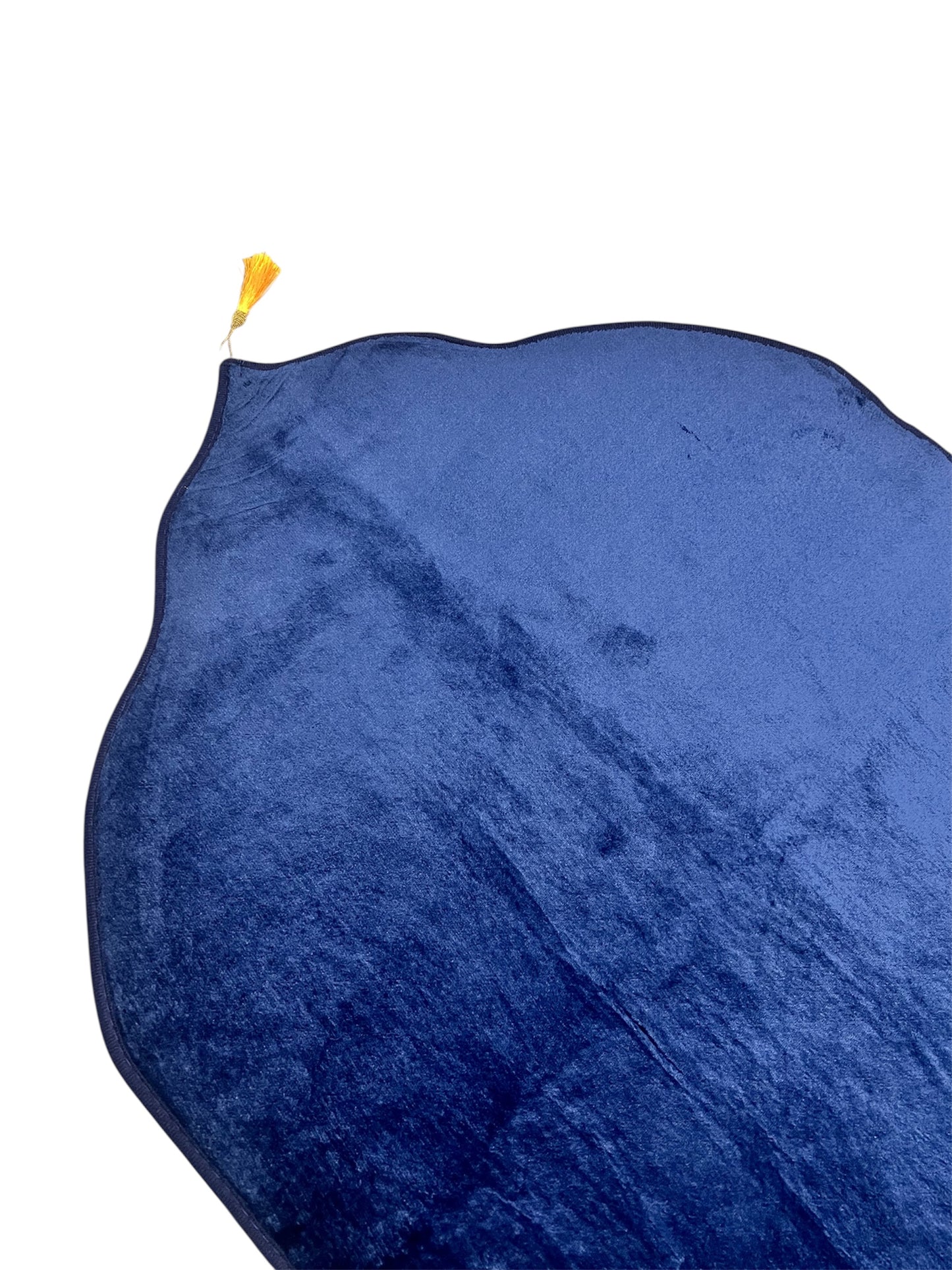TAPIS DÔMES VELOURS EPAIS UNI BLEU MARINE