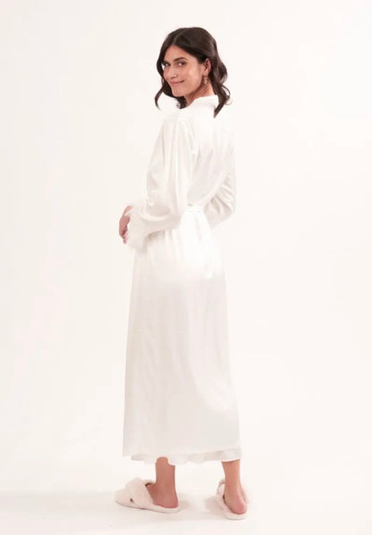 NOUVEAU: Peignoir long+ nuisette long à plume