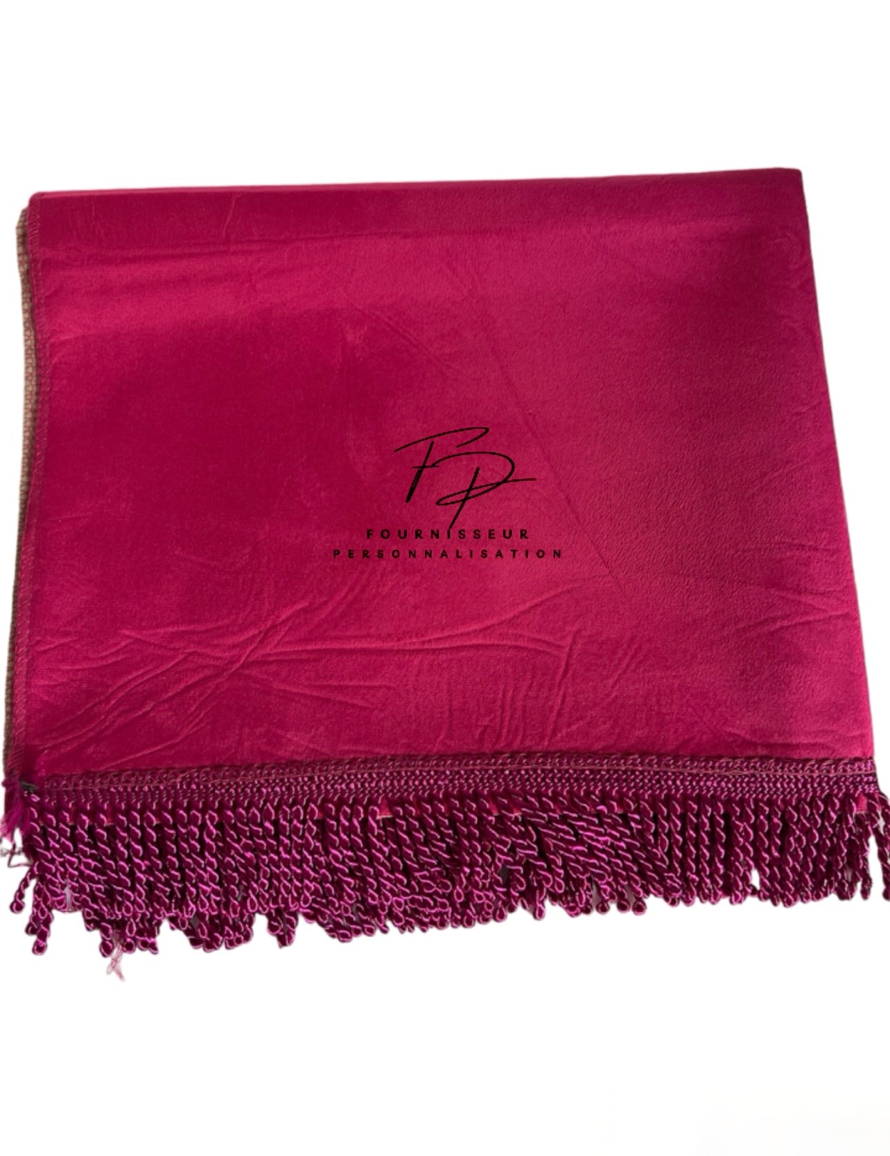 Tapis velour rose foncé