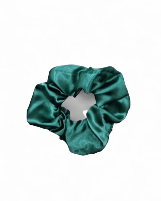 CHOUCHOU SATIN VERT EMERAUDE