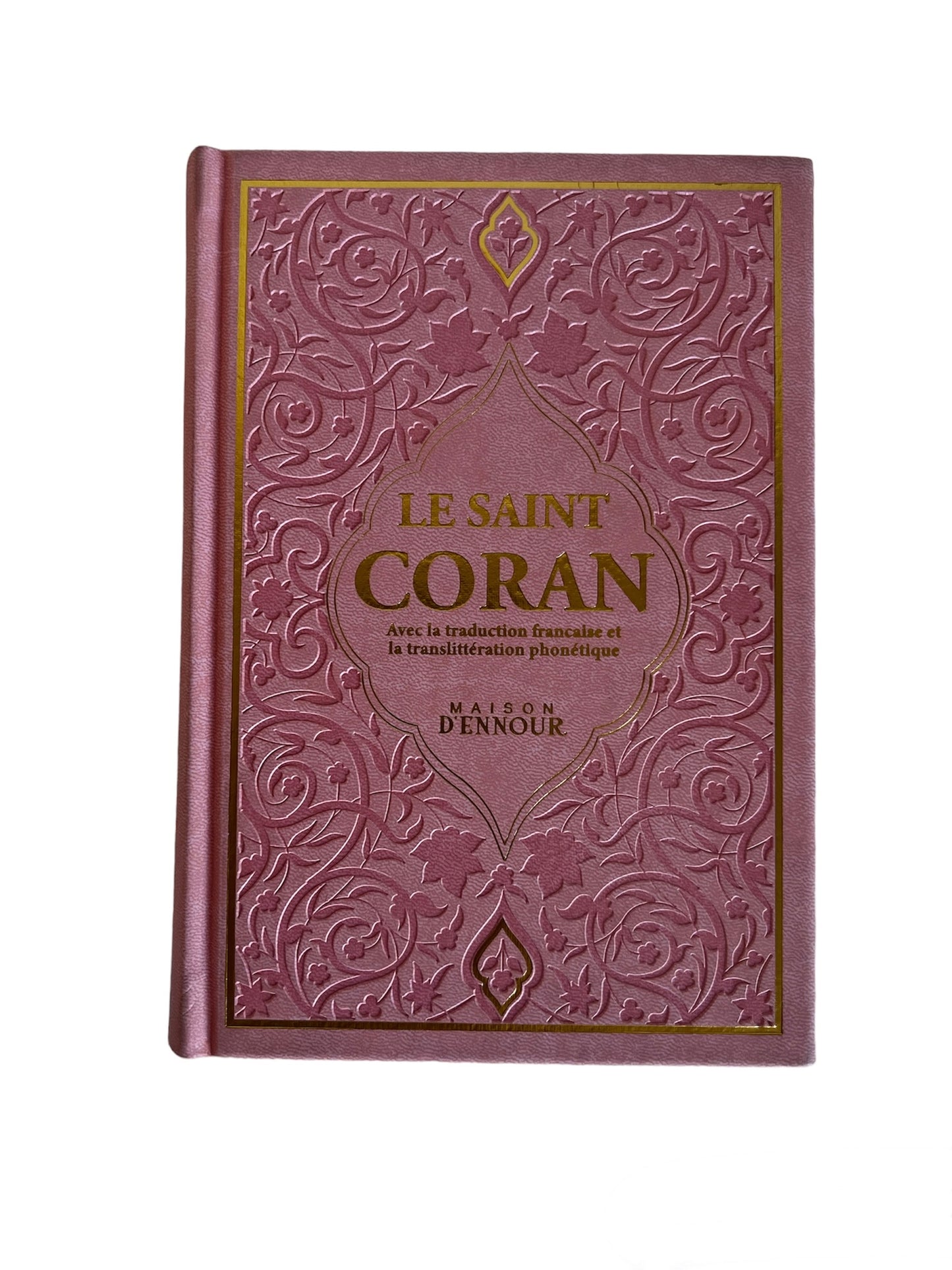 Coran rose et doré