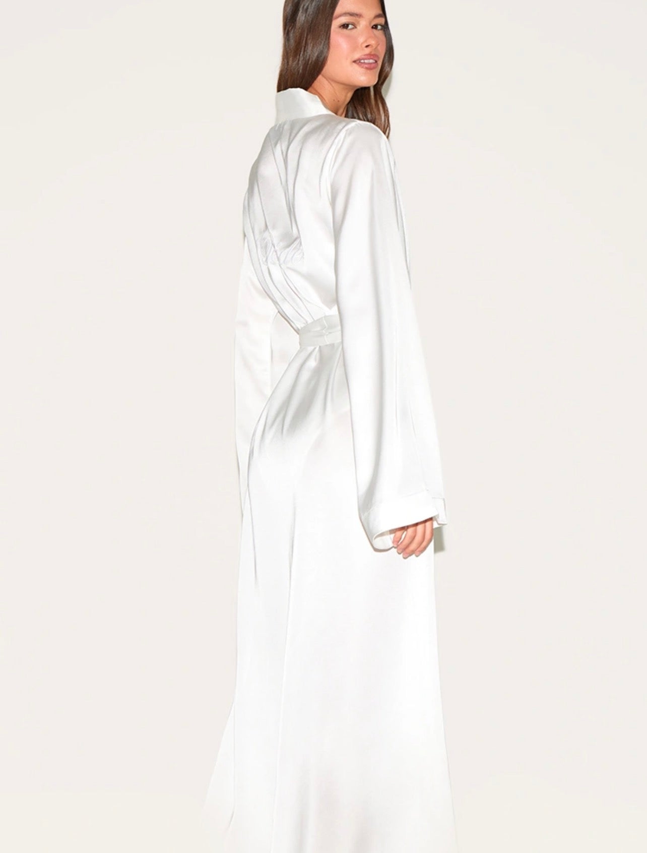 PEIGNOIR SATIN LONG