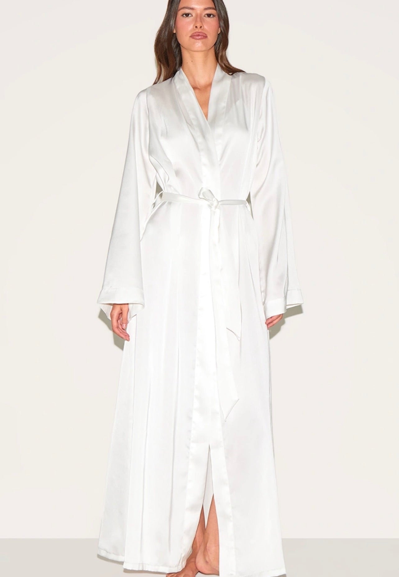 PEIGNOIR SATIN LONG