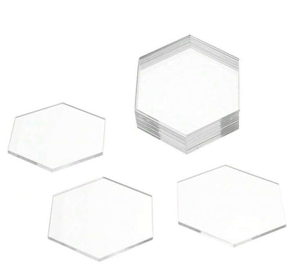 Plexi hexagonale 8x7 cm
