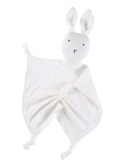Doudou lapin gaze de coton