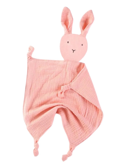 Doudou lapin gaze de coton
