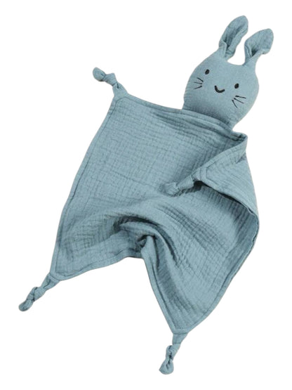 Doudou lapin gaze de coton