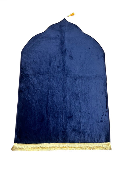 TAPIS DÔMES VELOURS EPAIS UNI BLEU MARINE