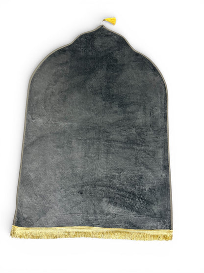 TAPIS DÔMES VELOURS UNI EPAIS GRIS