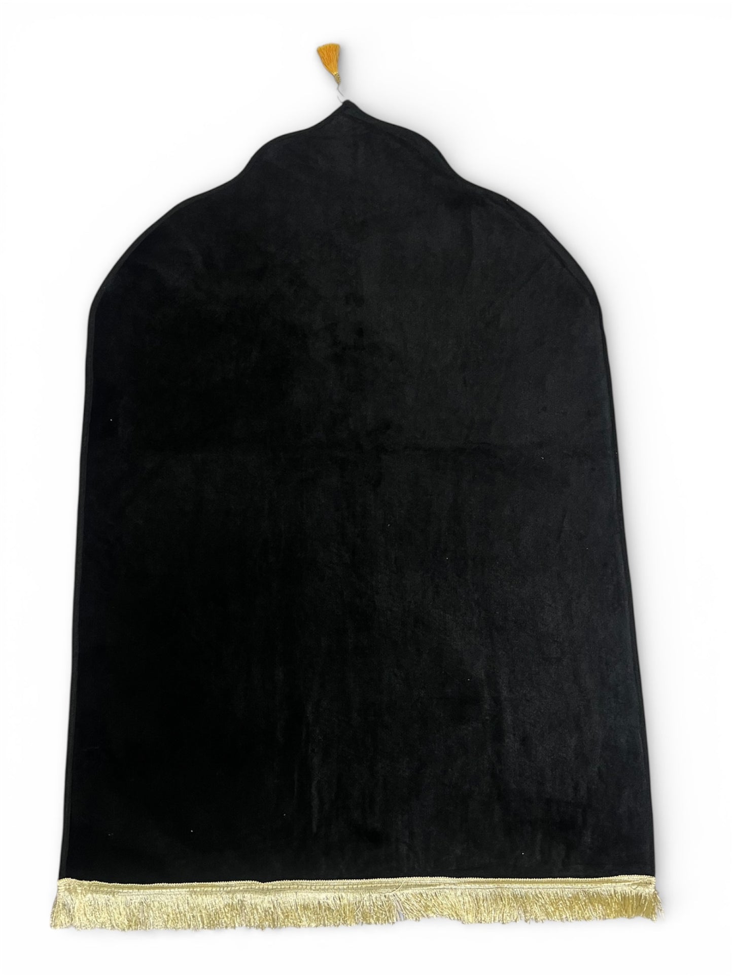 TAPIS DÔMES VELOURS UNI EPAIS NOIR
