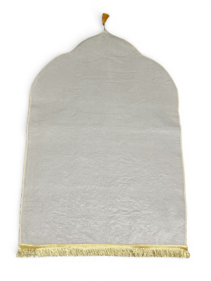 TAPIS DÔMES VELOURS UNI EPAIS BLANC