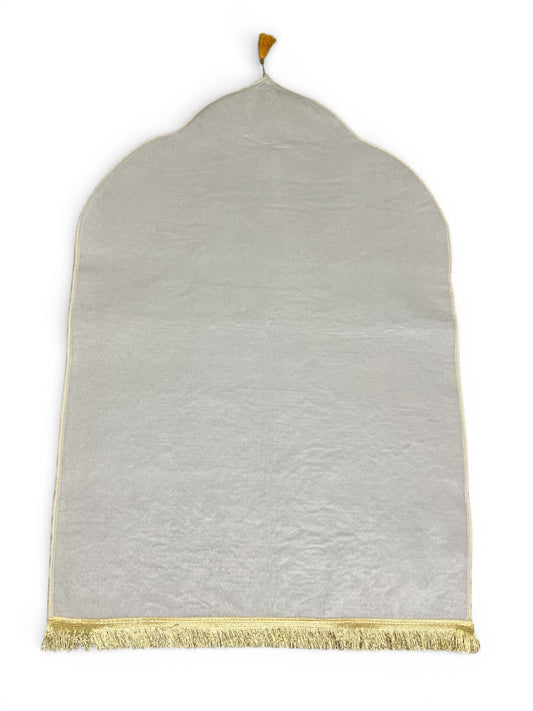 TAPIS DÔMES VELOURS UNI EPAIS BLANC