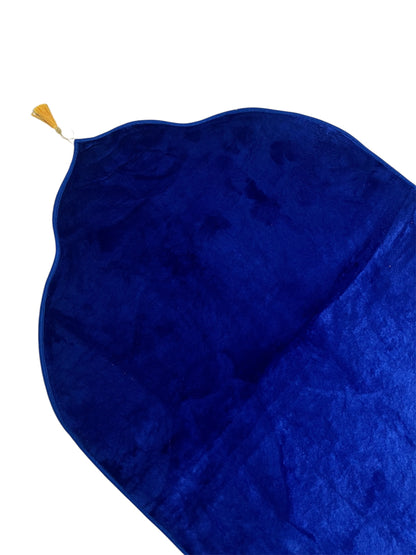 TAPIS DÔMES VELOURS UNI EPAIS BLEU ROI