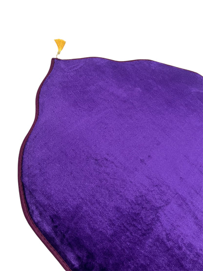 TAPIS DÔMES VELOURS UNI EPAIS MAUVE