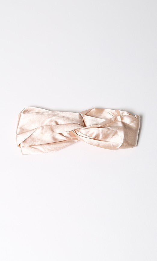 BANDEAU SATIN CHAMPAGNE